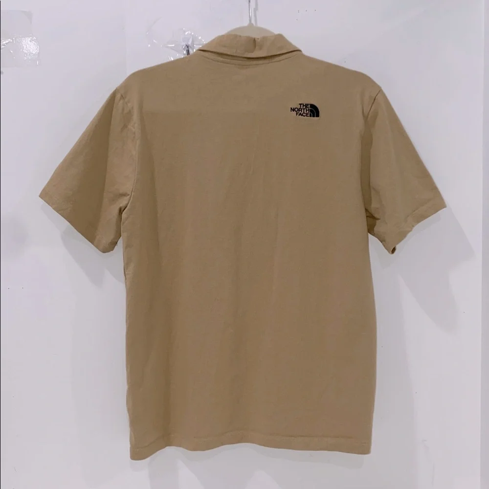 The North Face Men's Khaki Polo Shirt Short Sleeve Size Small